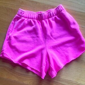Aerie lounge shorts bright pink